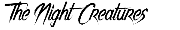 The Night Creatures font preview